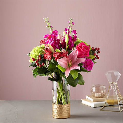 Blushing Beauty Bouquet - The Flower Shop Atlanta