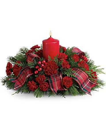 Family Celebration - holiday candle centerpiece