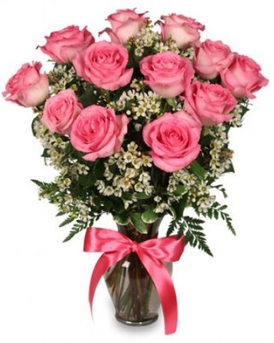 Soft, sweet elegance for those who prefer a lighter shade of red. Send your special someone this standout bouquet of all pink roses.