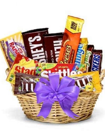 <p>Show someone your sweet side with this incredible treat basket. With something for everyone, this classic collection of candy is sure to satisfy any sweet tooth and delight recipients of all ages. Please note, the bow and candy assortment may vary depending on local availability.</p>